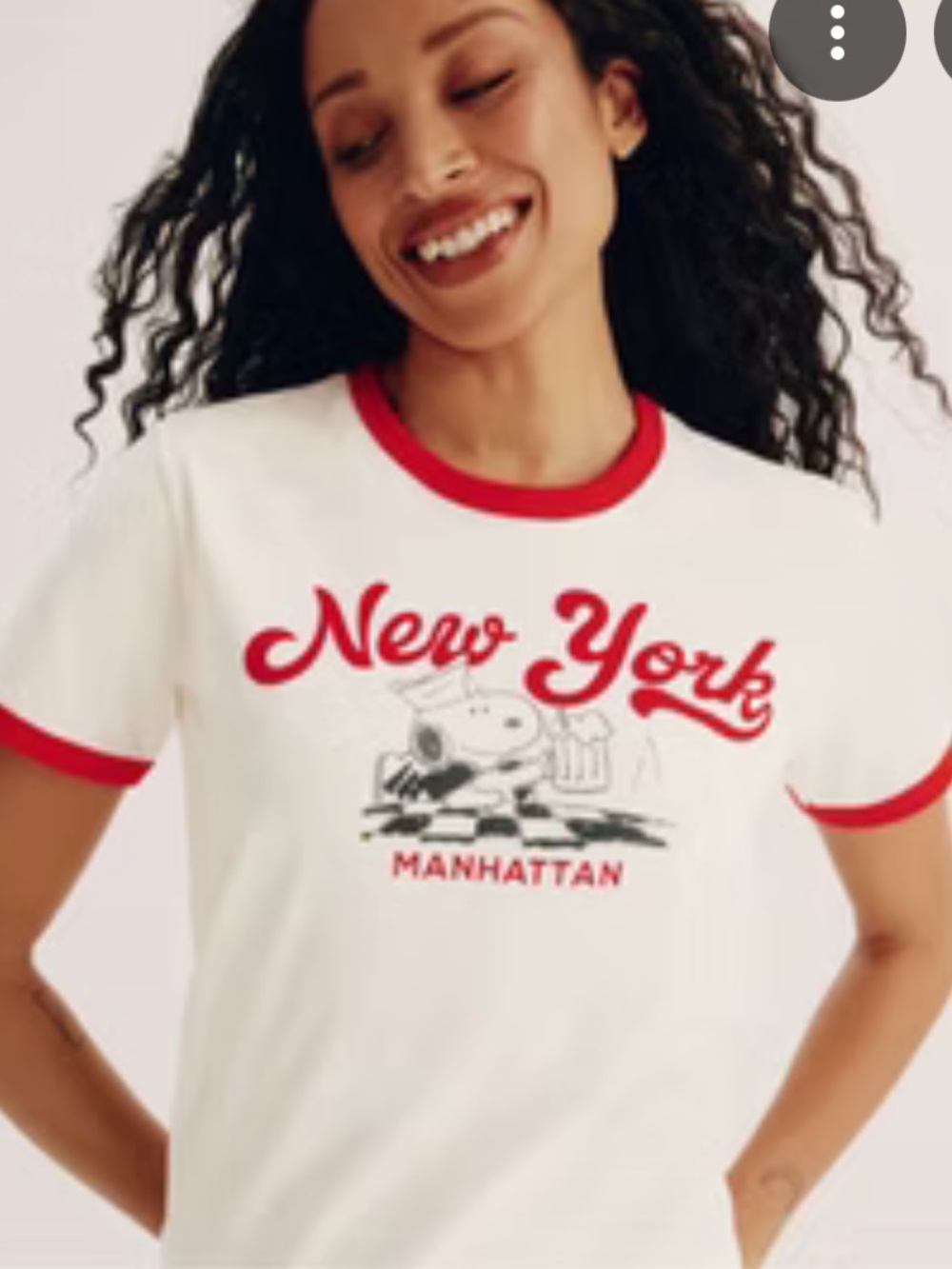 NWOT Snoopy New York Manhattan Tee